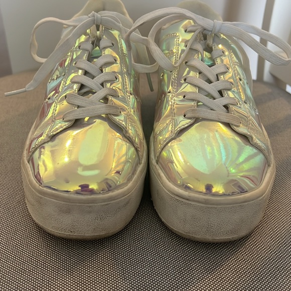 Metallic Platform Sneakers - Picture 2 of 4